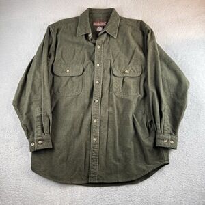 Vtg Moose Creek Legendary, Flannel Brushed Chamois Flannel Shirt Mens XL Green